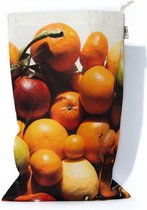 Herbruikbare fruit zak - Citrusfruit - MB Design - H 31 x B 21 cm