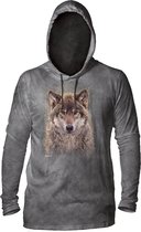 Lightweight Hoodie Grey Wolf Forest XXL