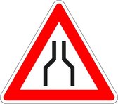 Wegversmalling bord - kunststof - J17 300 mm