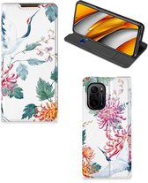 Wallet Bookcase Xiaomi Mi 11i | Poco F3 Telefoonhoesje Bird Flowers