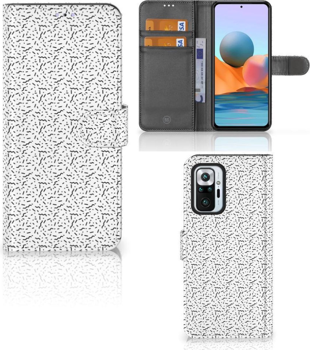 Xiaomi Redmi Note 10 Pro Telefoon Hoesje Stripes Dots
