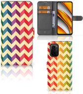 Leuk Telefoonhoesje Poco F3 | Xiaomi Mi 11i Smartphone Hoesje Zigzag Color