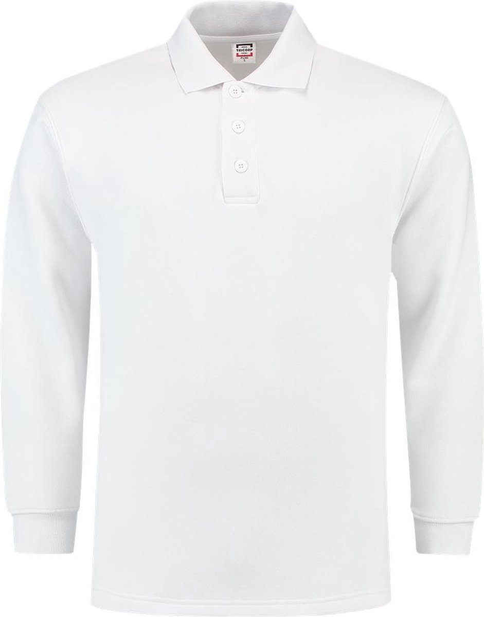Tricorp polosweater - Casual - 301004 - wit - maat XXL