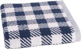 Clarysse 500gr Tartan Handdoek Marine/Wit 50x100cm