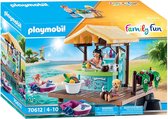PLAYMOBIL Family Fun  Bar flottant et vacanciers  - 70612