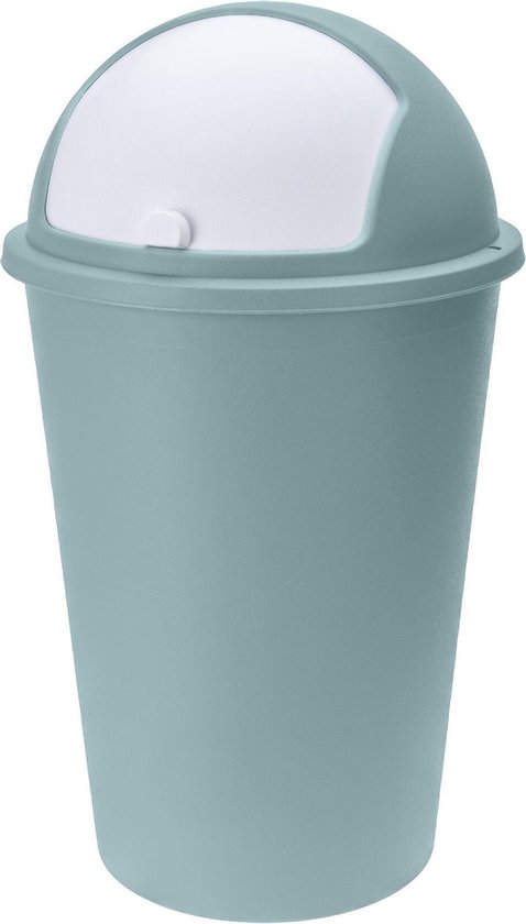 toewijding opstelling duizelig Vuilnisbak/afvalbak/prullenbak groen met deksel 50 liter -... | bol.com