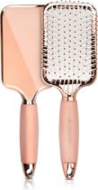 Navaris paddle brush tegen pluizend haar - Haarborstel - Ontklit en stylet nat haar voorzichtig - Voor alle haartypes - Roségoud