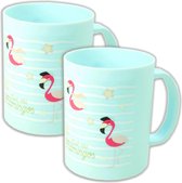 Gobelet 2 pièces Flamingo | gobelet pour micro-onde 350ml DM01b