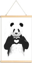 JUNIQE - Posterhanger All You Need Is Love -40x60 /Wit & Zwart