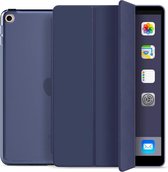 iPad 10.2 inch Folio Hoesje - iPad 2021 Hoes - iPad 2020 Hoes - iPad 2019 Hoes - Smart Cover - Hard Back Case - Multi Stand - Hoes voor iPad 7e, 8e en 9e generatie - Blauw | donker