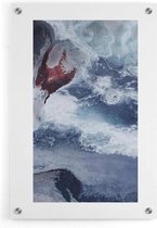 Walljar - Ocean Waves - Muurdecoratie - Plexiglas schilderij
