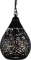 Oosterse Hanglamp Zebra Jawahir Zwart Goud Ø 22 x 33cm