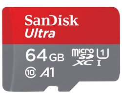 SanDisk 64 GB Micro SD Ultra 120 MB/s UHS-I A1 Class 10