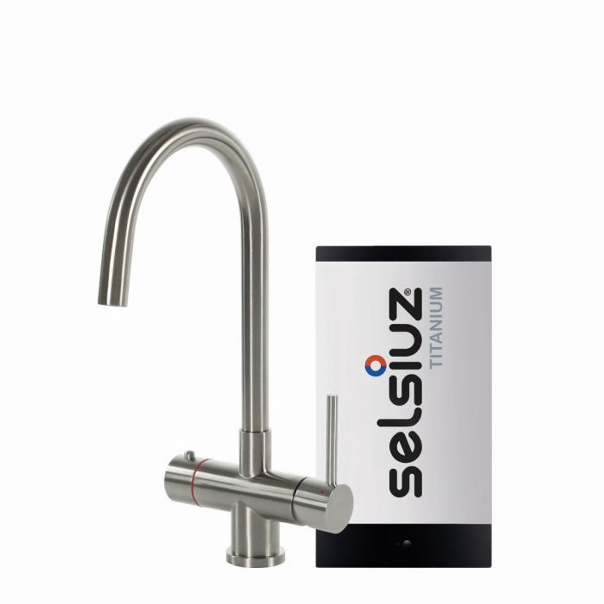 Selsiuz Rond RVS (Inox) met TITANIUM Single boiler