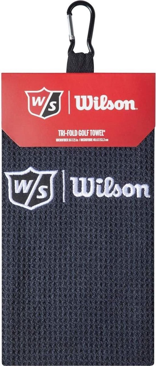 Wilson Staff Tri-Fold Golfhanddoek - Zwart van Merkloos — afbeelding 2