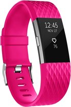 By Qubix - Fitbit Charge 2 siliconen bandje (Large) - Magenta - Fitbit charge bandjes