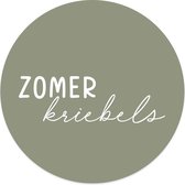 Muurcirkel zomerkriebels groen Ø 30 cm / Forex