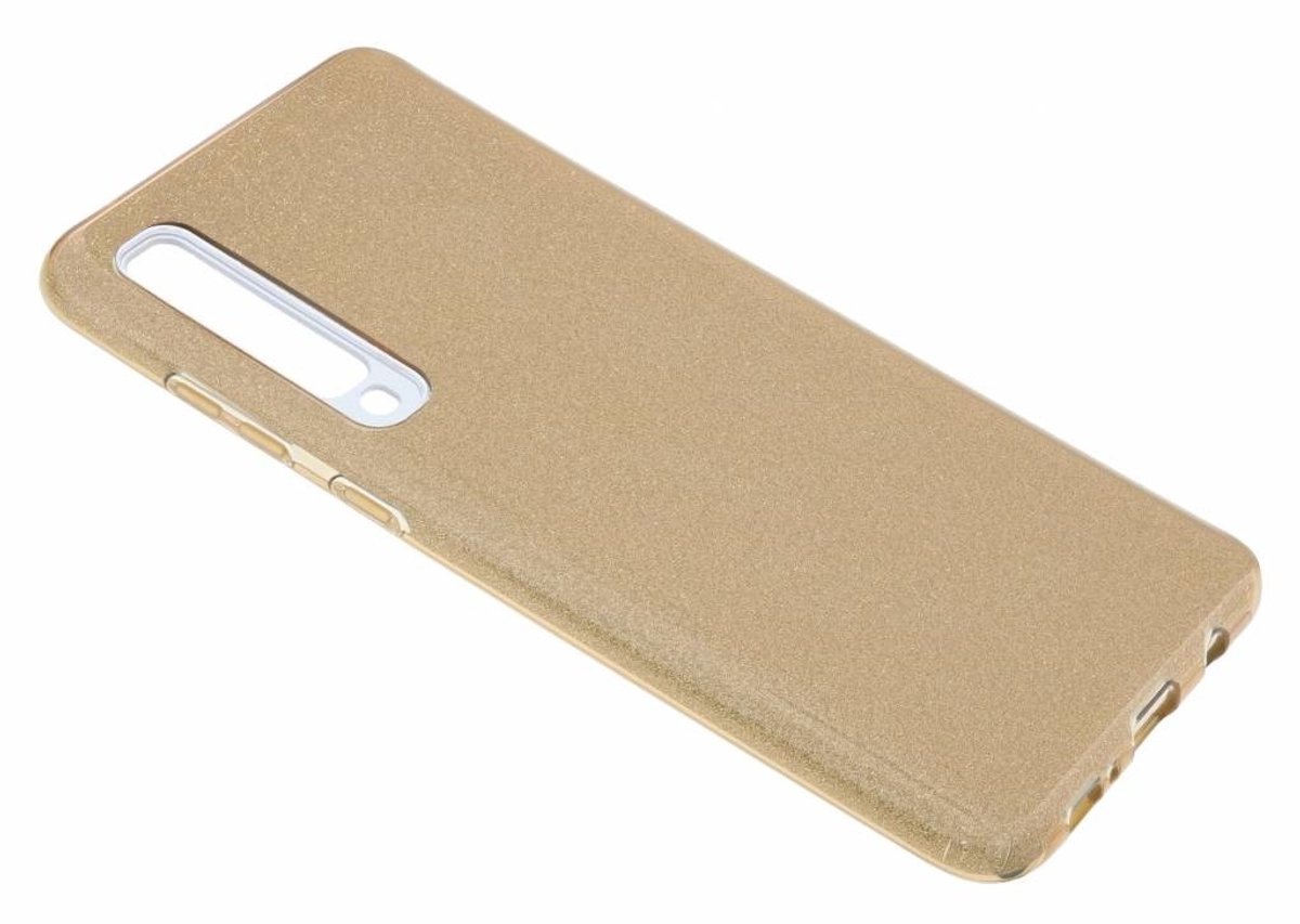 Ntech Hoesje Geschikt Voor Samsung Galaxy A70/A70s Glitter TPU Back Cover Hoesje - Goud