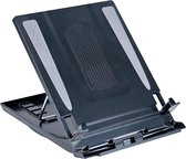 DESQ® Laptop standaard |5 hoek standen | t/m 15,6” | Met documenthouder | Slechts 25mm dik | Inclusief draaimechanisme