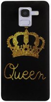 ADEL Siliconen Back Cover Softcase Hoesje voor Samsung Galaxy J6 Plus (2018) - Queen Koningin