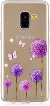 Mobigear Design TPU Backcover voor de Samsung Galaxy A8 (2018) - Purple