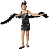 dressforfun - Charlston Queen 140 (9-10y) - verkleedkleding kostuum halloween verkleden feestkleding carnavalskleding carnaval feestkledij partykleding - 301570