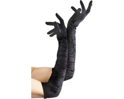 Lange witte verpleegster handschoenen voor dames