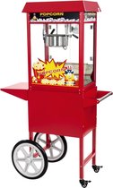 Popcornmachine met kar - Rood - Royal Catering