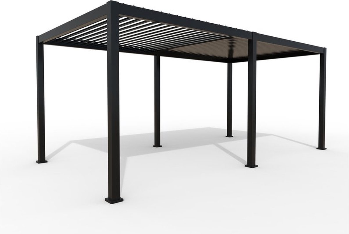 Suns Rota MR pergola en aluminium à toit à lames 300 x 400 cm - gris