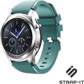Siliconen Smartwatch bandje - Geschikt voor  Samsung Gear S3 Classic & Frontier silicone band - dennengroen - Strap-it Horlogeband / Polsband / Armband