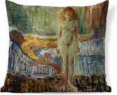 Sierkussens - Kussen - De dood van Marat II - Edvard Munch - 45x45 cm - Kussen van katoen