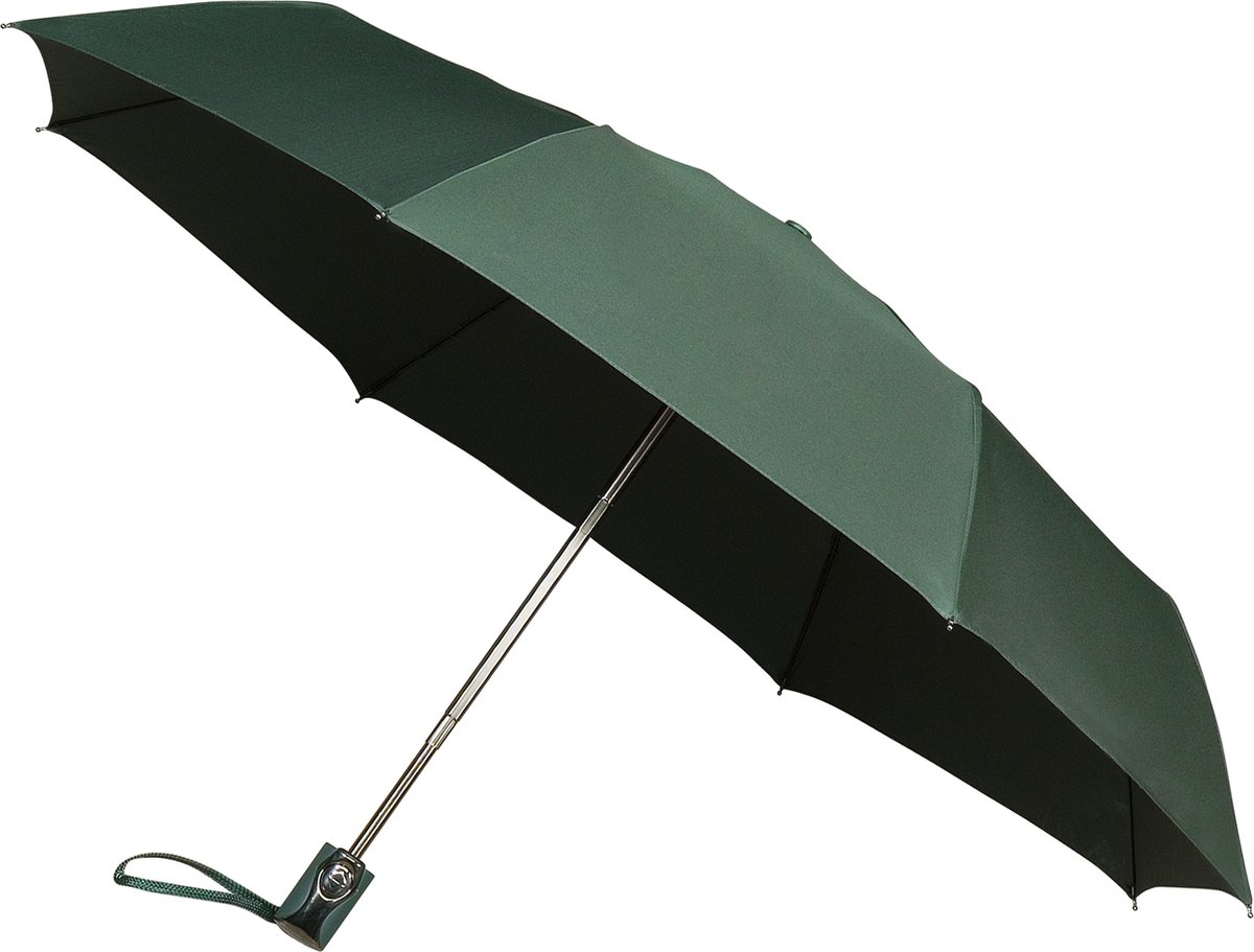 Impliva paraplu miniMAX auto open en close 100 cm donkergroen