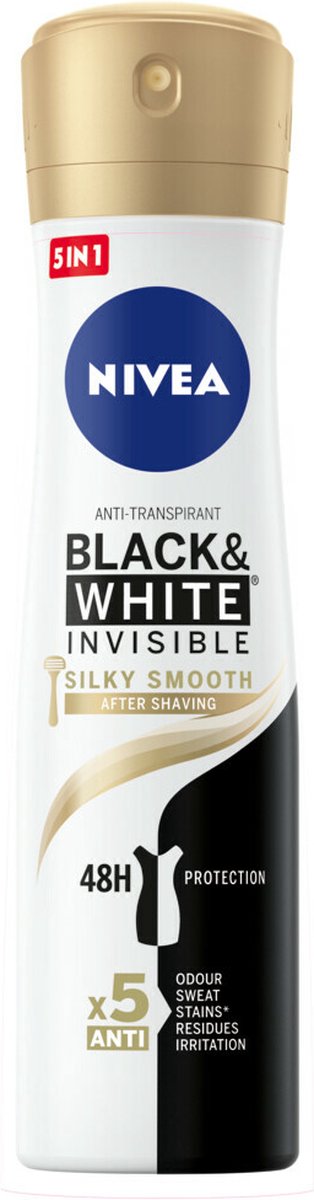 Goedkoopste Nivea Deodorant Spray Black & White Silky Smooth 150 ml