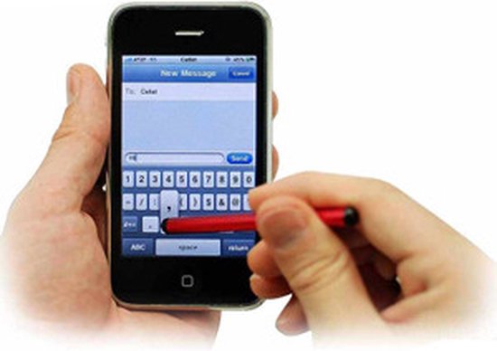 Stylus pen voor iPhone, iPad en iPod Touch (rood) van Merkloos — afbeelding 2