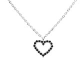 P D Paola Zilveren Heart Ketting CO02-221-U