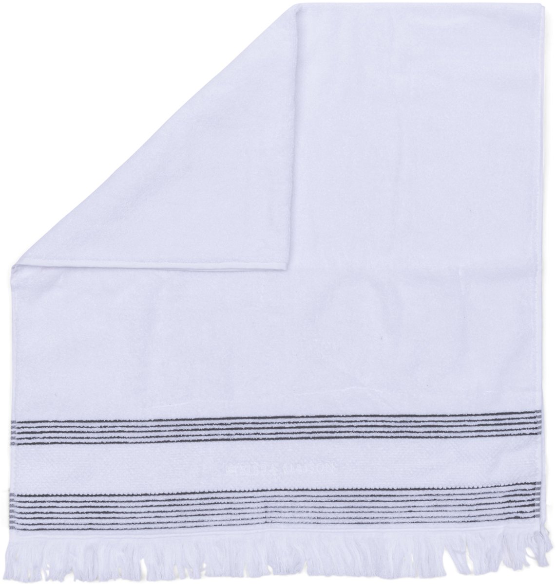 Riviera Maison Serene Towel white 140x70 - Katoen - Wit - 140.0x70.0x1.0 cm