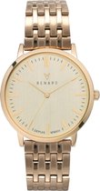 Renard Elite Champagne Gold Link RA361YG20YG1 - Horloge - Staal - Goudkleurig - 35.5 mm