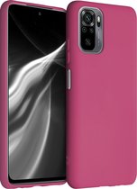 kwmobile telefoonhoesje voor Xiaomi Redmi Note 10 / Note 10S - Hoesje voor smartphone - Back cover in granaatappelrood