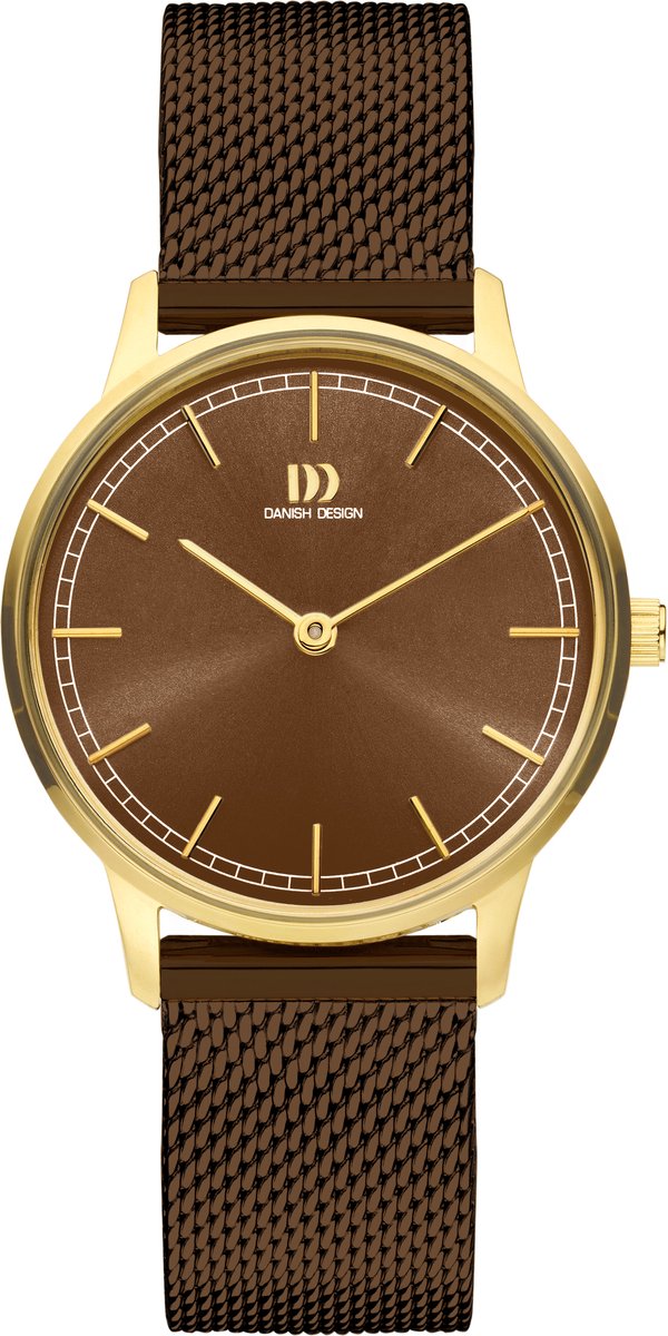 Danish Design Vigelsø Horloge - Danish Design dames horloge - unspecified - diameter 32 mm - goud gecoat roestvrij staal