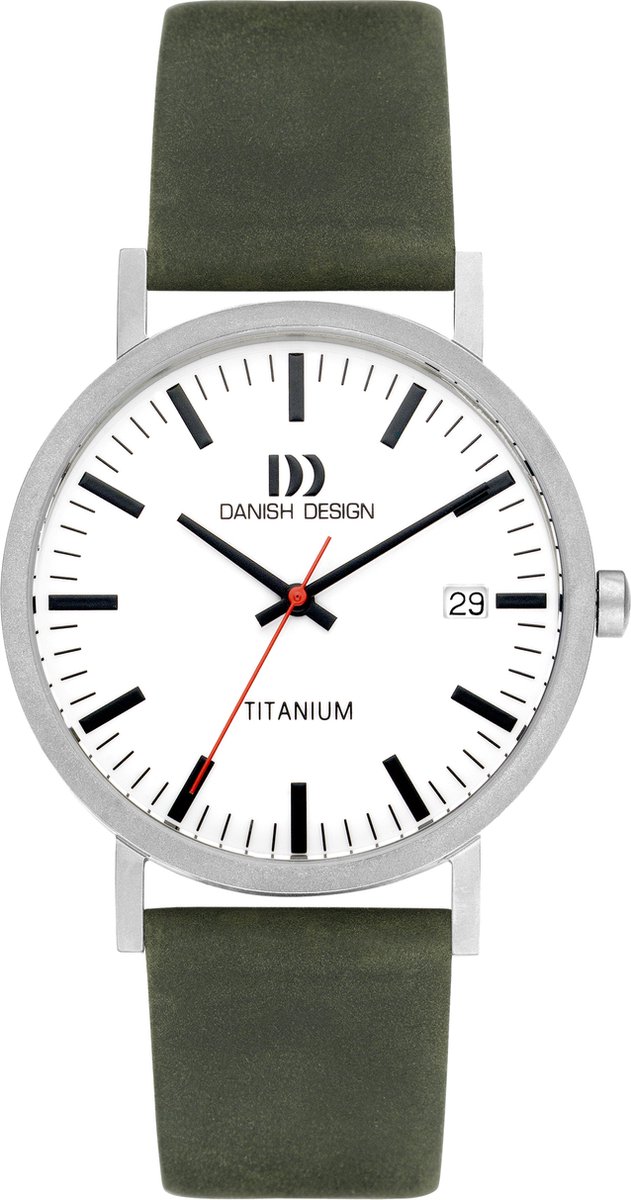 Danish Design horloge Rhine White Green Date Large IQ28Q1273 - Silver - Analog