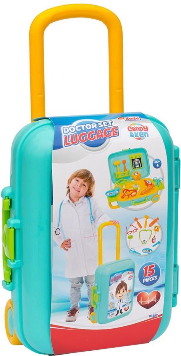 Valise de docteur son lumiere jouet lunette stethoscope seringue mallette  enfant