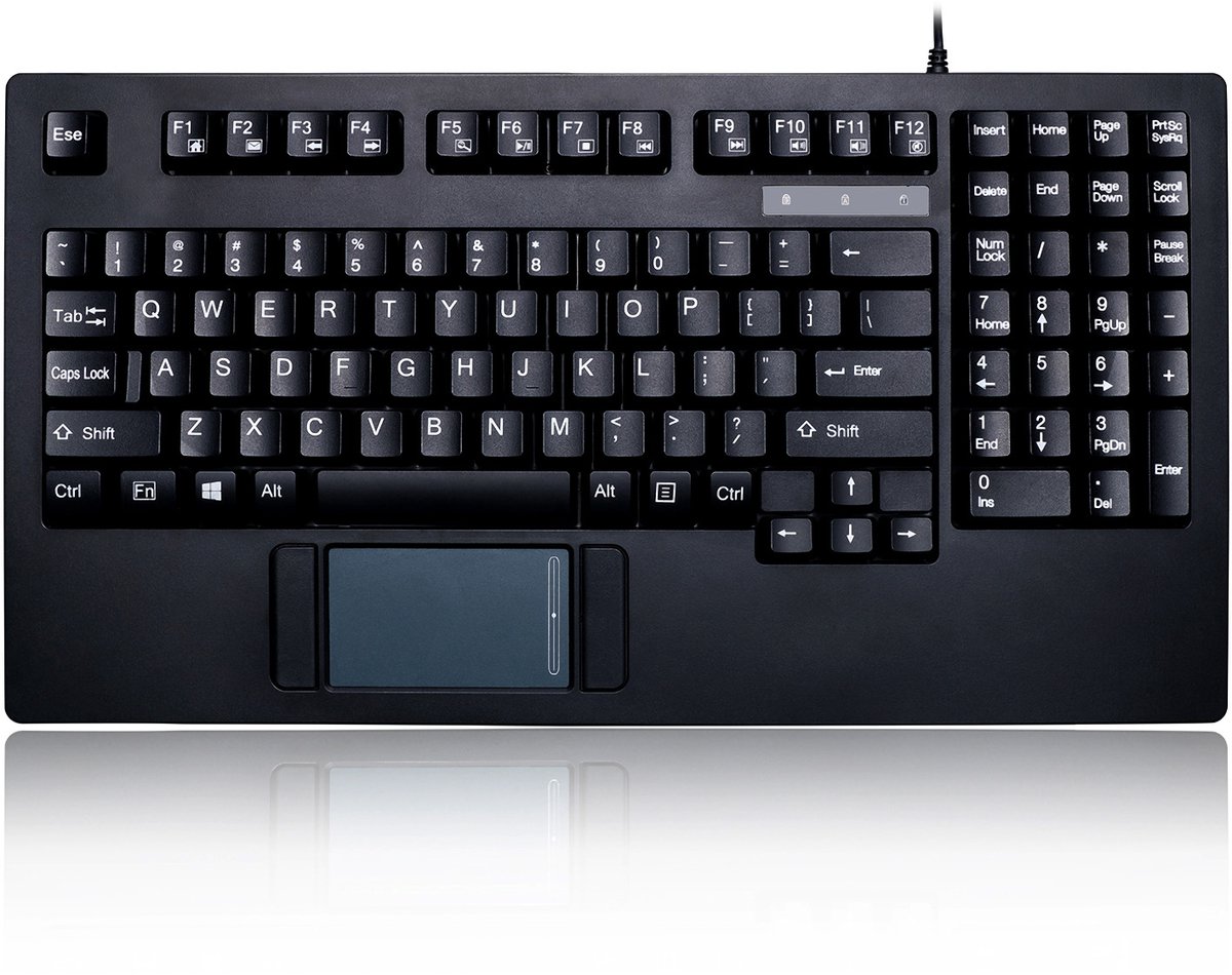 Adesso EasyTouch 425 Toetsenbord - qwerty - met touchpad - 39,6 x 21,2 x 2,5 cm