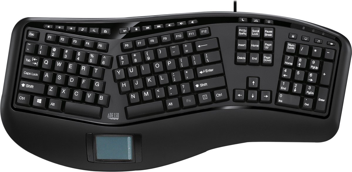 Adesso Tru-Form 450 Ergonomische Touchpad Toetsenbord