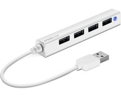 Speedlink SNAPPY SLIM - USB Hub - USB-A naar 4x USB 2.0 - Compact - Wit