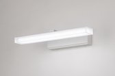 Lumidora Wandlamp 74404 - Ingebouwd LED - 8.0 Watt - 500 Lumen - 3000 Kelvin - Wit - Metaal - Badkamerlamp - IP44