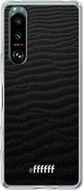 6F hoesje - geschikt voor Sony Xperia 5 III -  Transparant TPU Case - Black Beach #ffffff