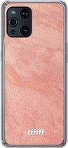 6F hoesje - geschikt voor OPPO Find X3 Pro -  Transparant TPU Case - Sandy Pink #ffffff