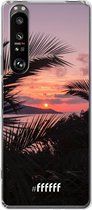 6F hoesje - geschikt voor Sony Xperia 1 III -  Transparant TPU Case - Pretty Sunset #ffffff