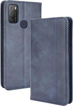 Alcatel 1S 2021 / 3L 2021 Portemonnee Hoesje Blauw - Cacious (Wallet Serie)