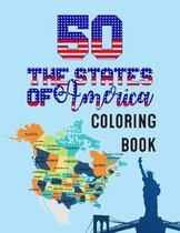 50 The States of America Coloring Book